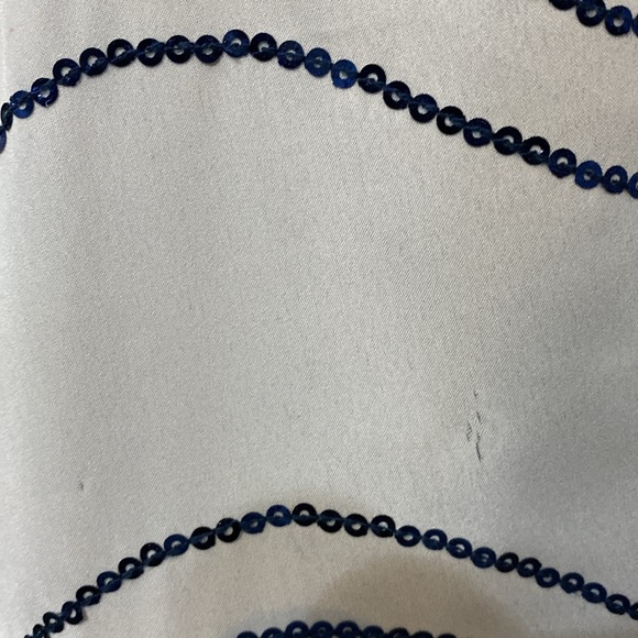 Chico’s sequence white/blue stripes Tunic -  Size 1 - Picture 11 of 12